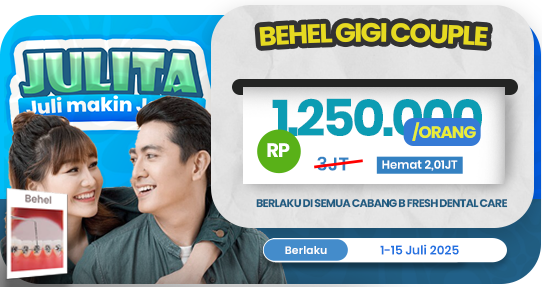 Behel Metal 1 rahang Couple